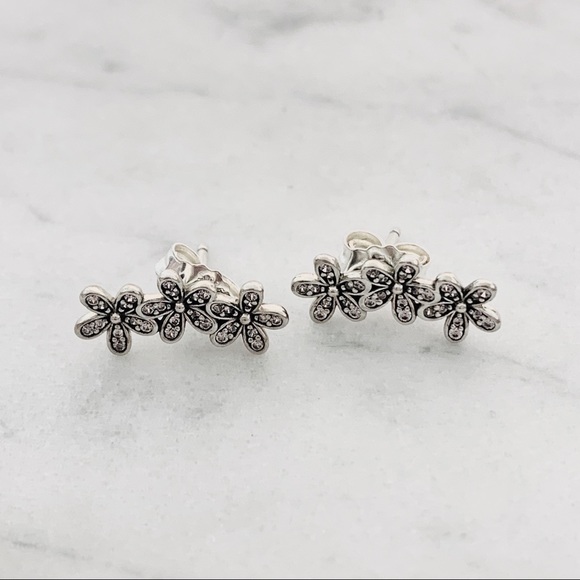Pandora Jewelry - Pandora Triple Dazzling Daisy Earrings Pandora Jewelry - Pandora Triple Dazzling Daisy Earrings